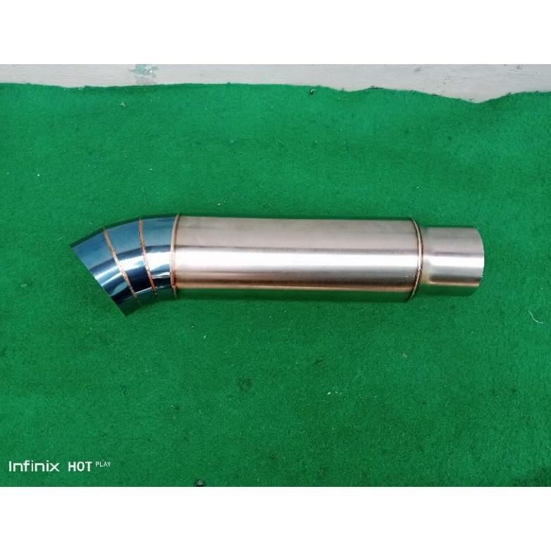 BEST SELLER TAILPIPE MUFFLER UJUNG KNALPOT MOBIL UNIVERSAL STAINLESS STEEL INNOVA DIESEL BENSIN REBO