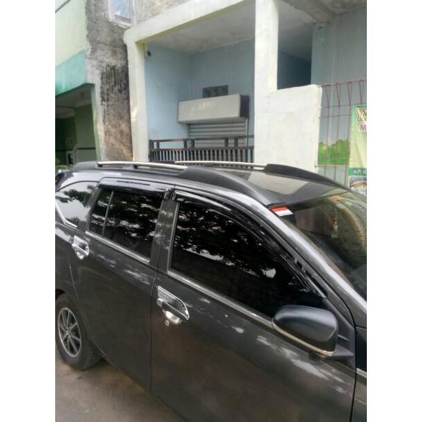 DISKON ROOF RAIL SPORTY FIBERGLASS HITAM CALYA SIGRA