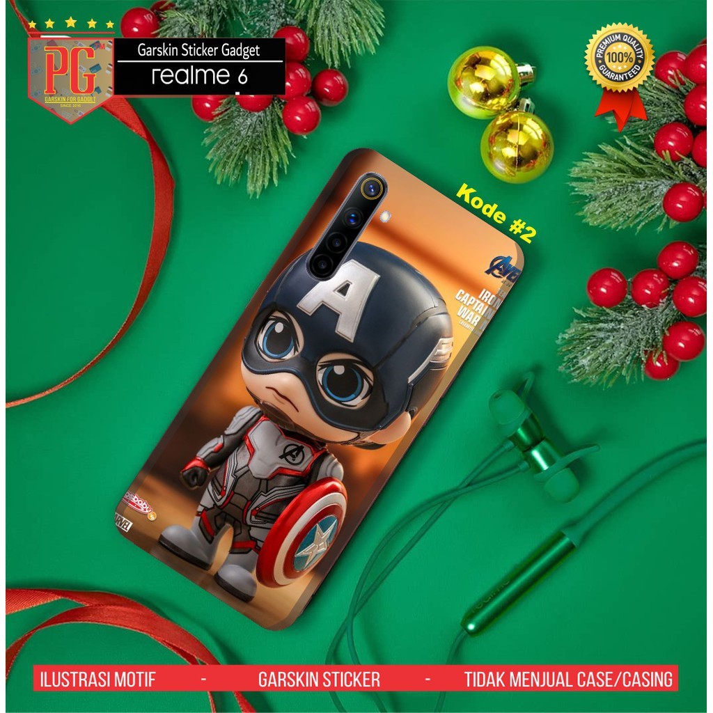 Garskin Case Realme 6 Custom Bisa COD 2Pcs