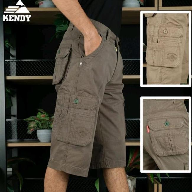 Kendy Celana Pendek Kendy Celana Pendek Cargo Pria Kantong Banyak Dan