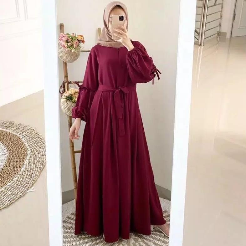 Aespa Maxi Dress / Gamis Wanita / Gamis Muslim