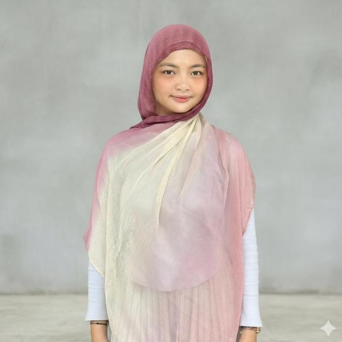 ONAE SCRAFT HIJAB pashmina viscose gradasi ombre premium CASUAL NS