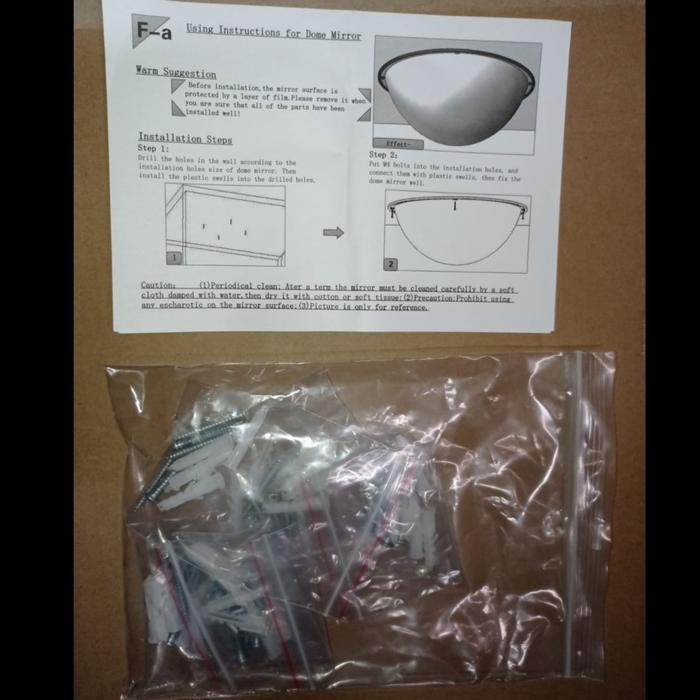 CONVEX MIRROR 100CM / FULL DOME MIRROR 1MTR / KACA CERMIN KUBAH
