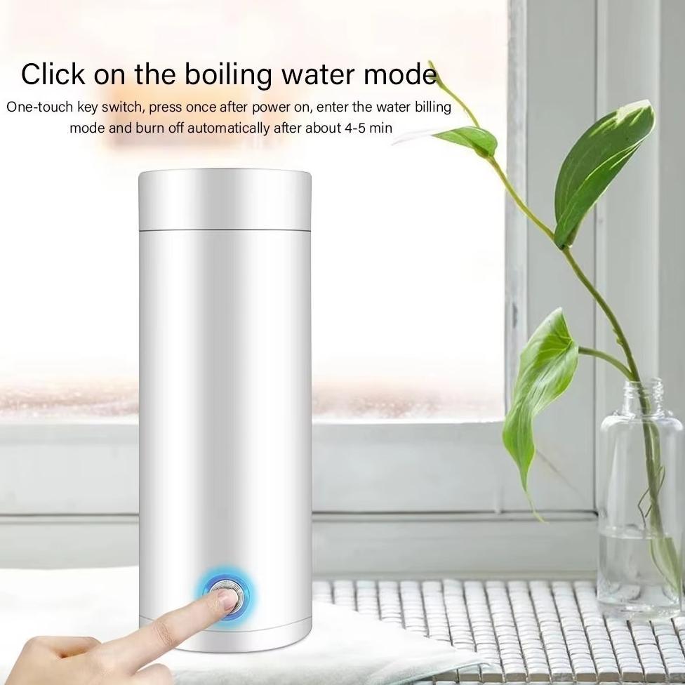 NEW PRODUCT Teko Listrik Portable 400ml - Pemanas Air Mini untuk Travel/Kantor, Pemanas Cepat, Bisa 