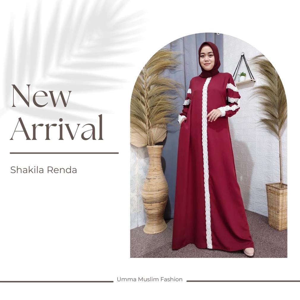 Gamis lattefa | Gamis Wanita| Gamis Shakila| Shakila Renda by Umma Muslim Fashion
