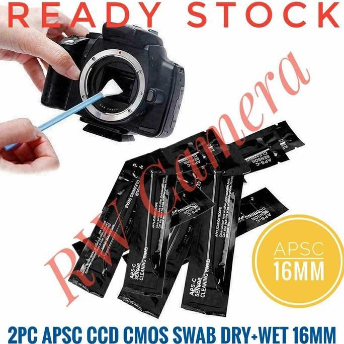 Pembersih Sensor APSC CCD CMOS Swab Wet+Dry Kamera Sony A6000 A6300