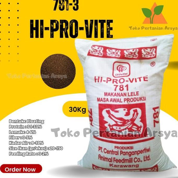 1 Karung Pelet Ikan Lele Hi-Pro-Vite 781- Pakan Ikan