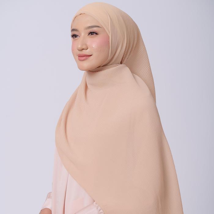 Bisa Cod - Zm Zaskia Mecca - Kyomi Series Summer | Pashmina Plisket | Hijab Premium
