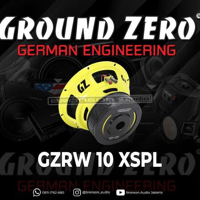 BEBAS ONGKIR - Subwoofer Ground Zero GZRW 10 XSPL