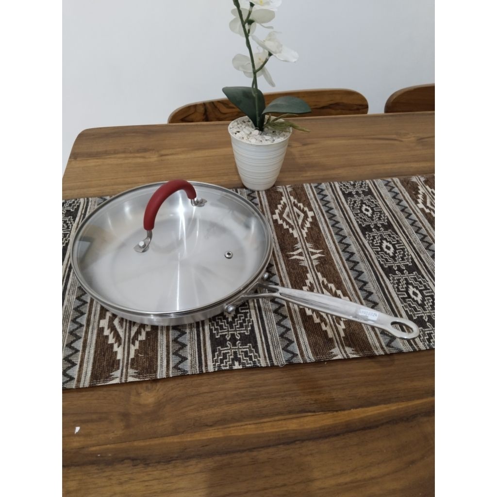 Frypan Stanlees Maxim Skilet Uk 24 Cm Sus 18/10 Tebal Export