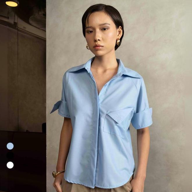 Amygo Store - Amygo Store Anagram Duvin Shirt Kemeja Atasan Wanita