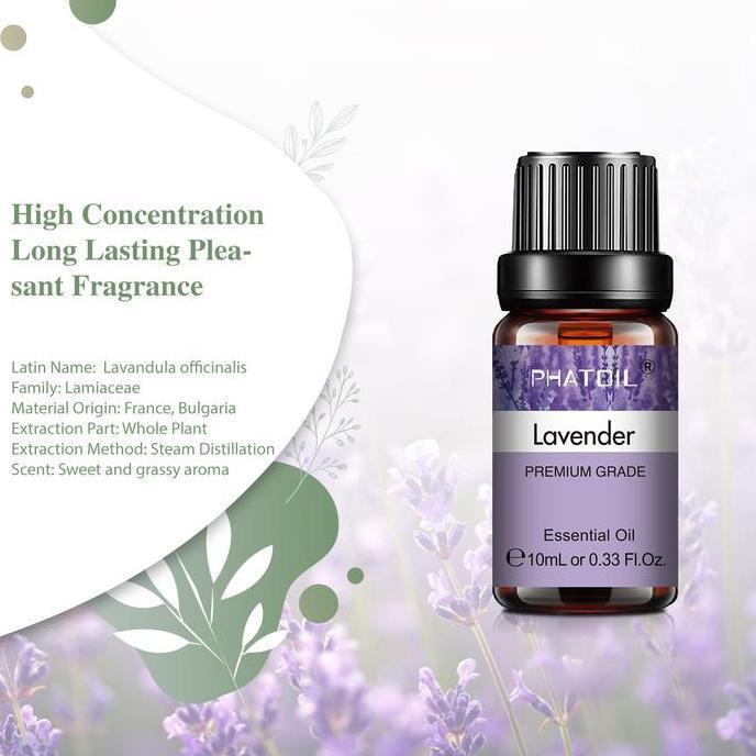 READY IMPORT 10ML LAVENDER ESSENTIAL OILS PURE NATURAL FOR DIFFUSER HUMIDIFIER AROMATHERAPY JASMINE 