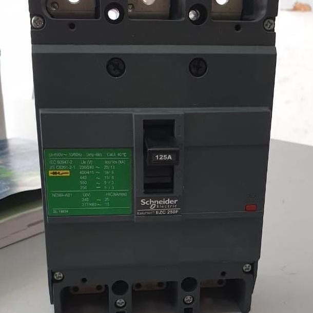 HARGA DISC - MCCB EZC 250F 3P 125A Schneider MCCB EZC 250 F 3P 125 Ampere