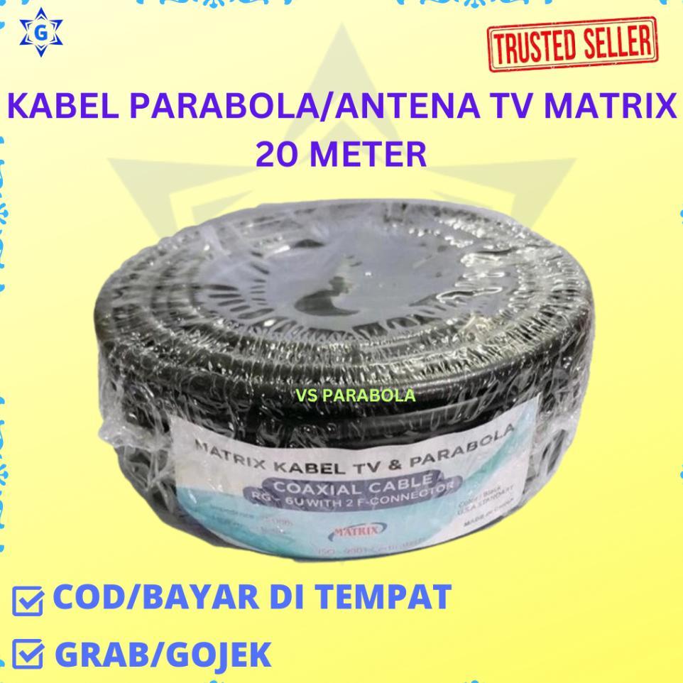 Kabel Parabola Matrix Rg 6 Panjang 20 Meter