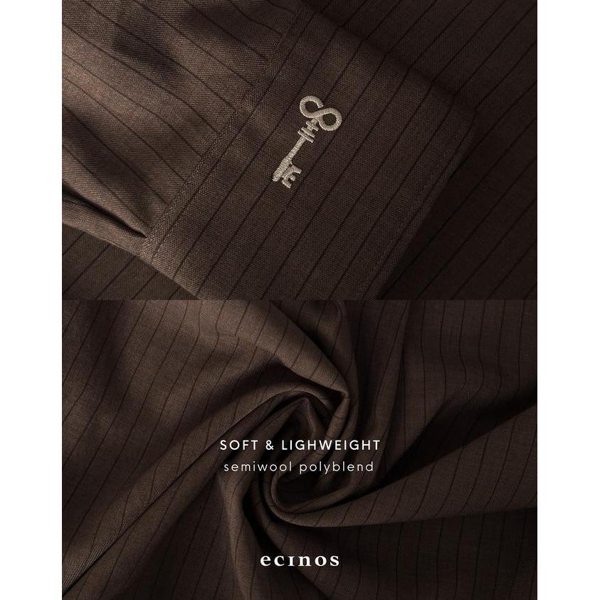 Ecinos - Striped Ecinos Striped Oversized Shirt Atasan Wanita Kemeja