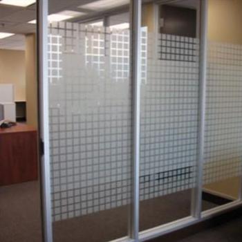 Stiker kaca glass sticker sandblast sunblast lebar 90cm motif kotak