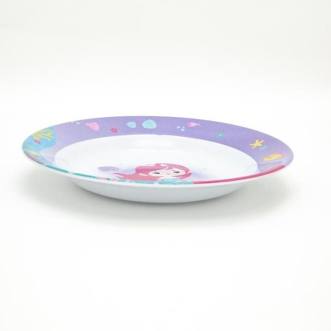 Onyx Seiv, Piring Makan Cekung 9 inch: Melamin, Aman untuk Makanan, Halal, 1809S Karakter
