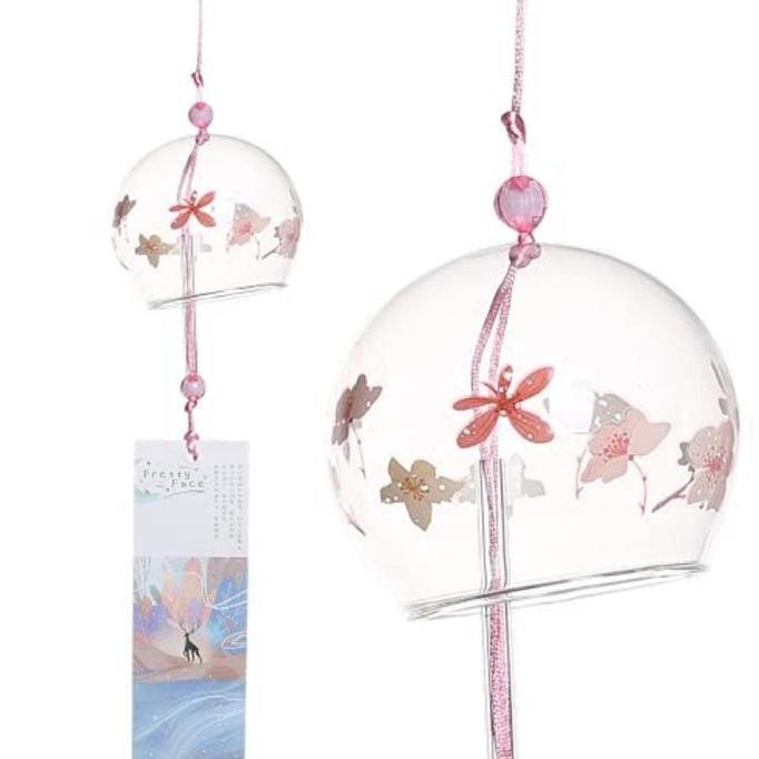 Lonceng Angin Kaca Wind Bells Hiasan Untuk Hadiah Lonceng Angin Kaca Gantung Angin