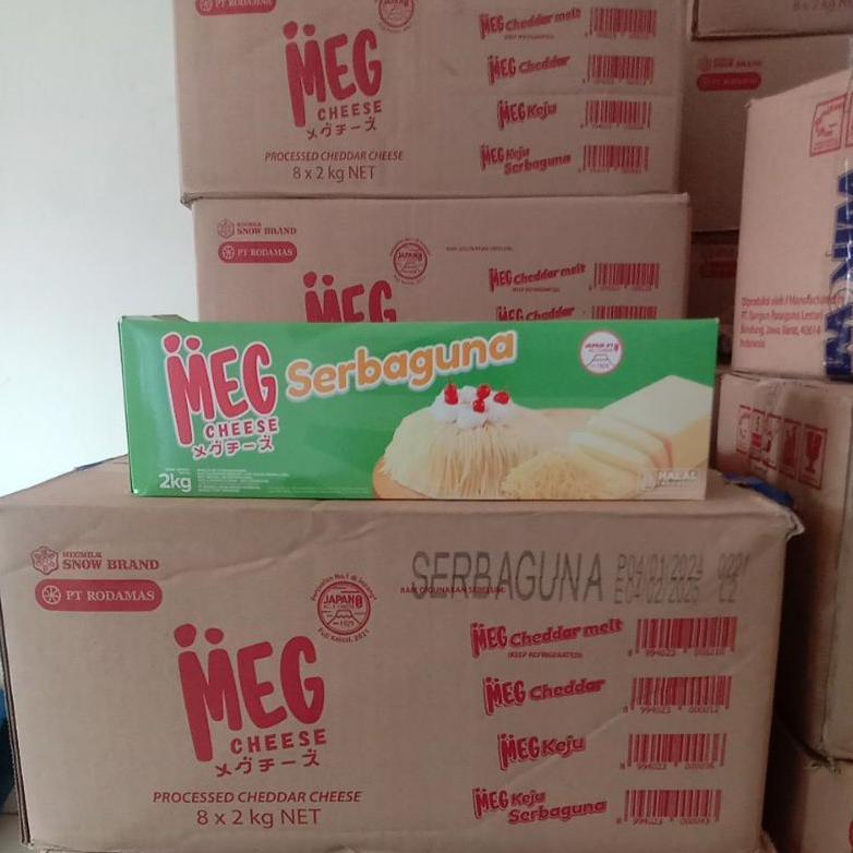 Promo Meg Cheddar 2Kg .1 Karton 8X2Kg Keju Serbaguna