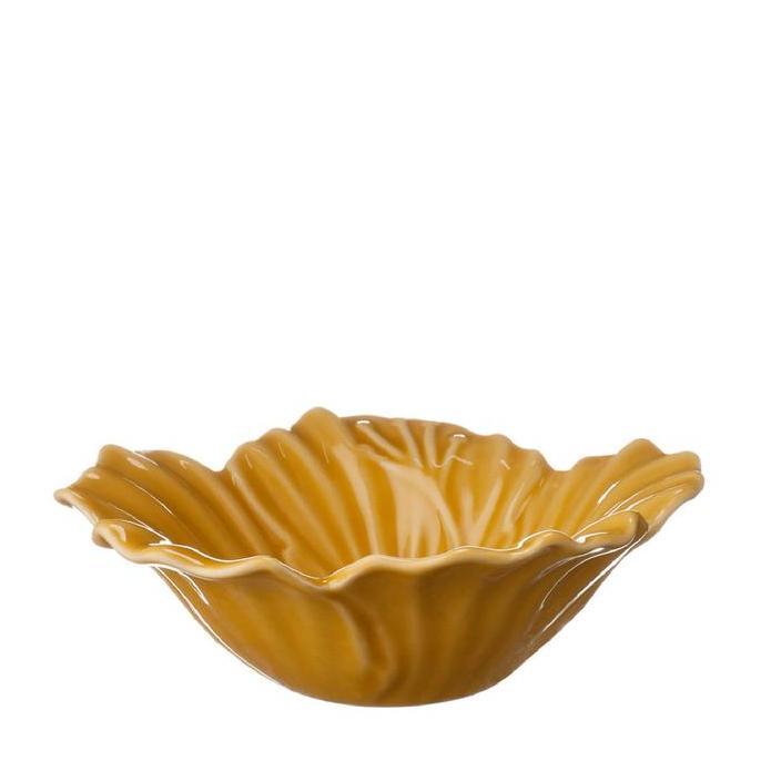 Rice Bowl / Mangkok Nasi Jenggala Hibiscus 13 x 4,5 cm Kuning