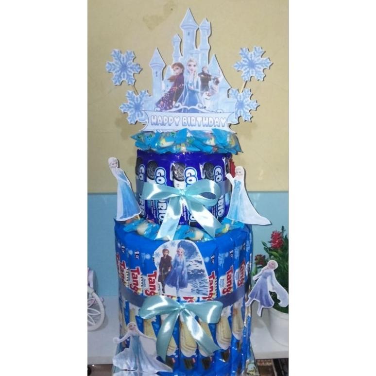 Grosir Tart Snack Ulang Tahun Request Tema / Bouquet Snack Ultah Tarik Uang