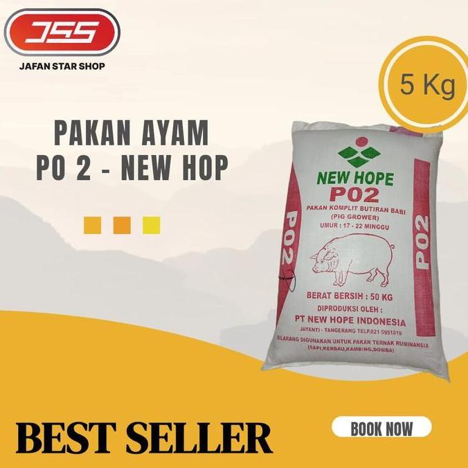 PO 2 New Hope Pakan Babi Pur Ayam Untuk Anak Ayam Bangkok (5 kg)