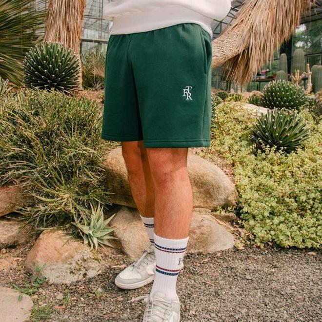 First Time Round First Time Round Ftr Green - Classic Sweatshorts Forest