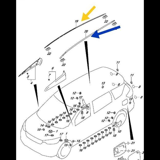 Karet Moulding Roof Hrg 1 1 Pc All Ertiga