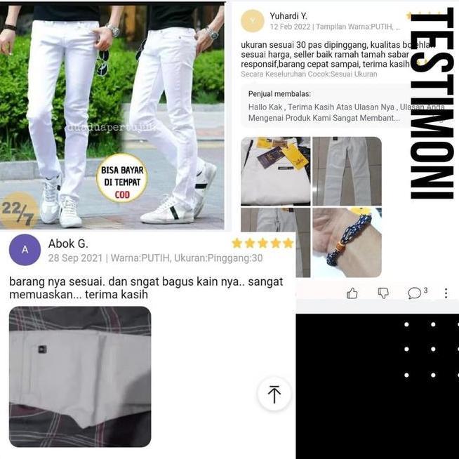 Celana Chino New Celana Chino Putih Putih Super Jumbo Pria -