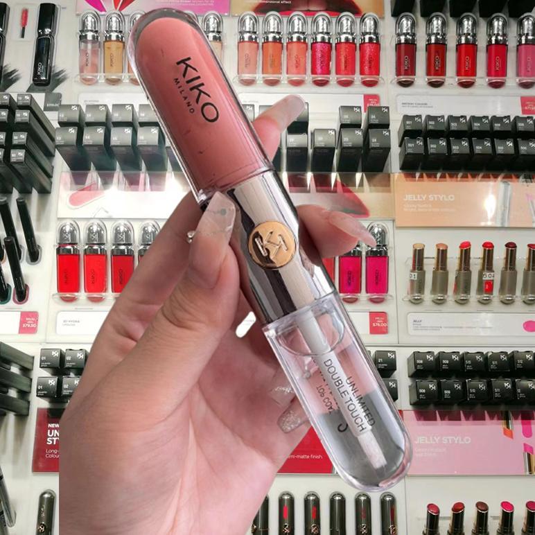 KIKO Milano Unlimited Double Touch Lipstick/lip glow 2pcs Liquid Lipstick/Long Lasting Lipstik