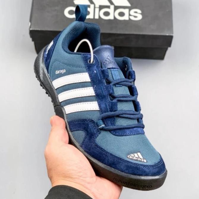 Sepatu Adidas Daroga Plus Canvas Navy Blue White Original