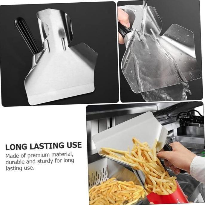 HASQUINE Corong Kentang Goreng / Peralatan Dapur Toko Ayam Goreng /  Sekop Kentang Goreng Komersial
