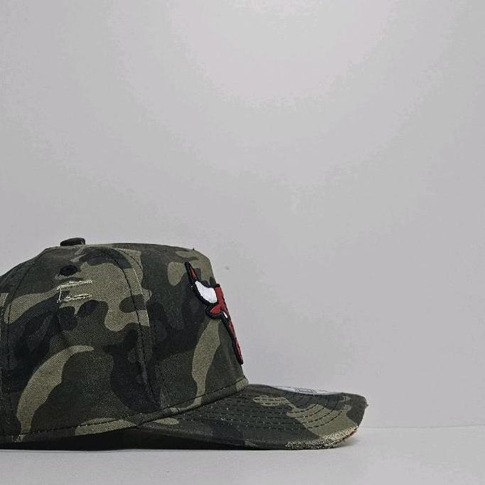 Promo Topi Baseball Camo Bordir Banteng Fashion Robekan Original