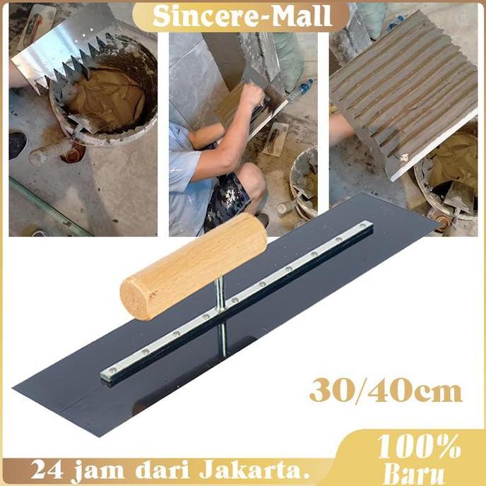 HAMDORA Gosokan Acian Setrika Plester Dinding 30/40 Cm Alat Acian Tembok