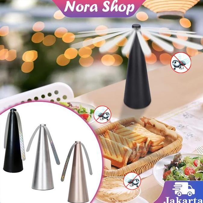 HASQUINE Pengusir Lalat Elektrik Kipas Pengusir Nyamuk Kipas Anti Lalat Rotating 360 Degree Fly Repe