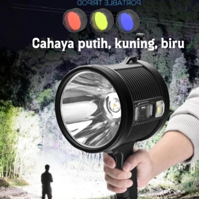 Senter Sorot Berburu Senter Tembak Camping Charger Superterang W5113