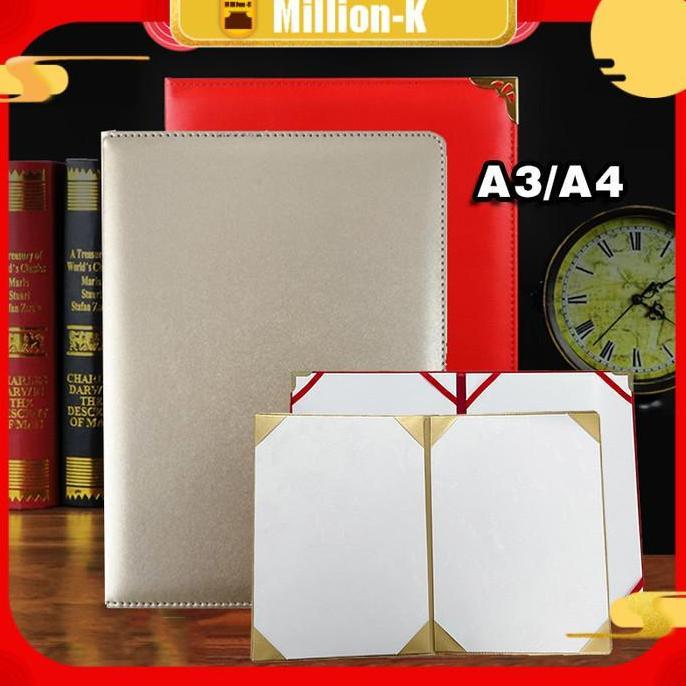 Map Sertifikat Kulit Exclusive Ijazah A4 Certificate Holder