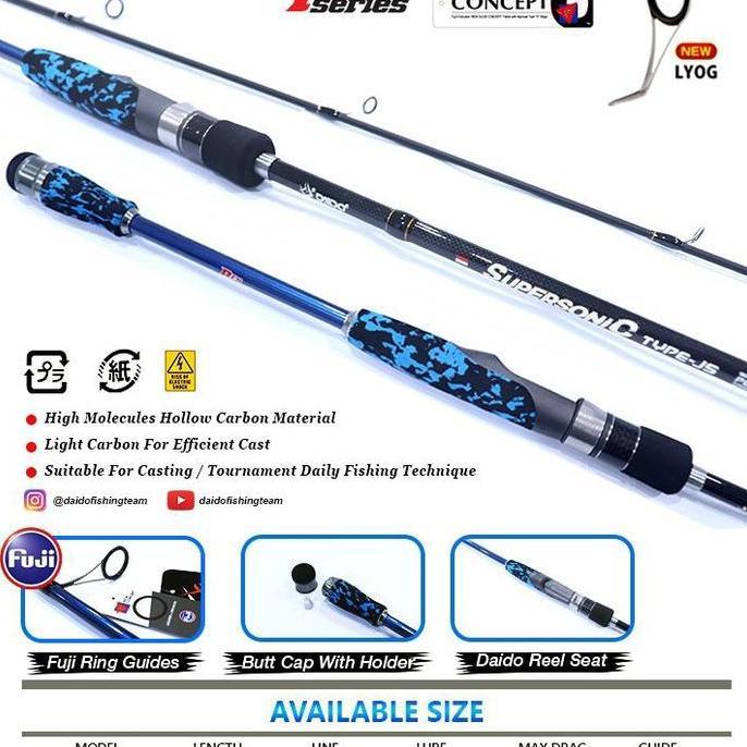 JORAN DAIDO SUPERSONIC TYPE-JS 10-20 LB SPINNING CARBON SOLID