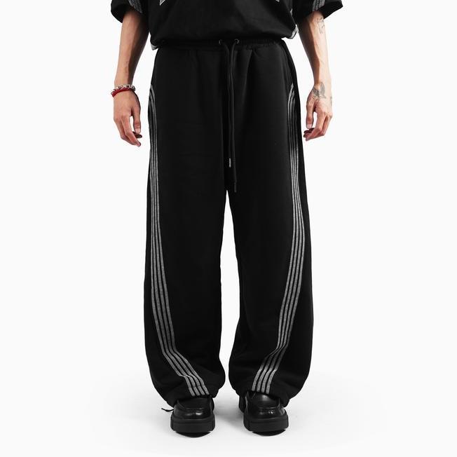 Hierarchy Studios Tmtnw Hierarchy Studios Tmtnw Four - Stripes Baggy Pants