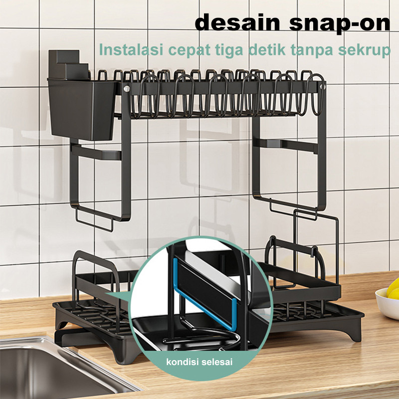 Rak Piring Stainless Rak Piring Wastafel Stainless Rak Wastafel Cuci Piring Stainless Rak Pengering 