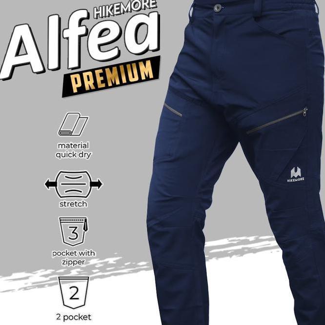 Celana Panjang Quickdry Celana Panjang Quickdry Pria Wanita Hikemore Alfea Premium
