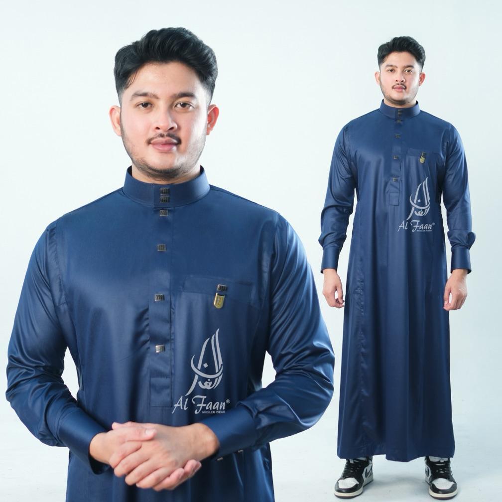 HOT JUBAH GAMIS PRIA JUBAH SLIMFIT POLYESTER KOREA JUBAH PRIA MUSLIM GAMIS ALFAAN BUSANA MUSLIM PRIA