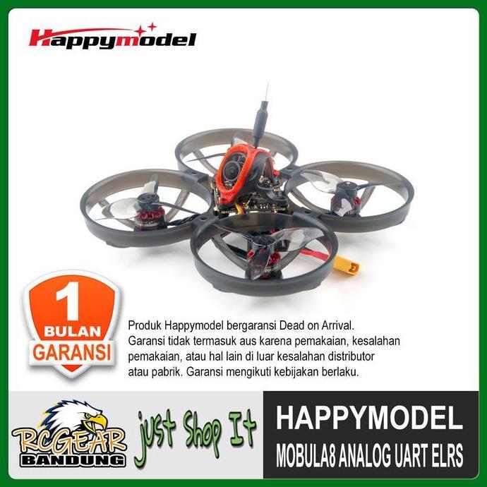Happymodel Mobula8 1-2S 85mm Analog UART External ELRS Rx Micro FPV Racing Whoop Drone