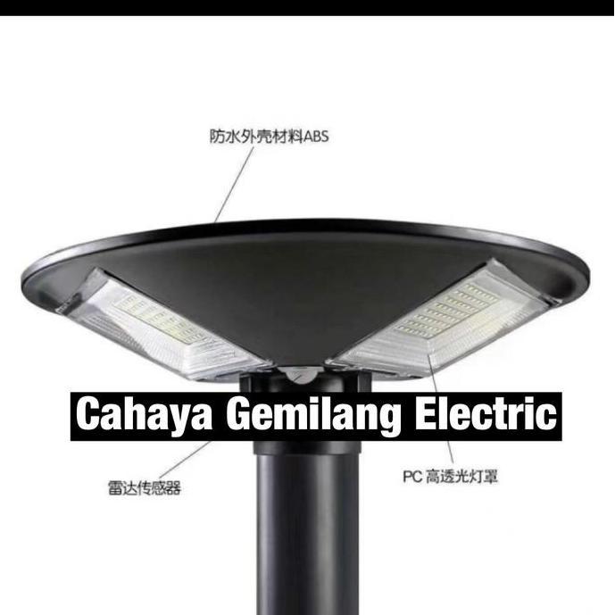 Lampu jalan led solar cell 500w 500watt street light ufo pju sell