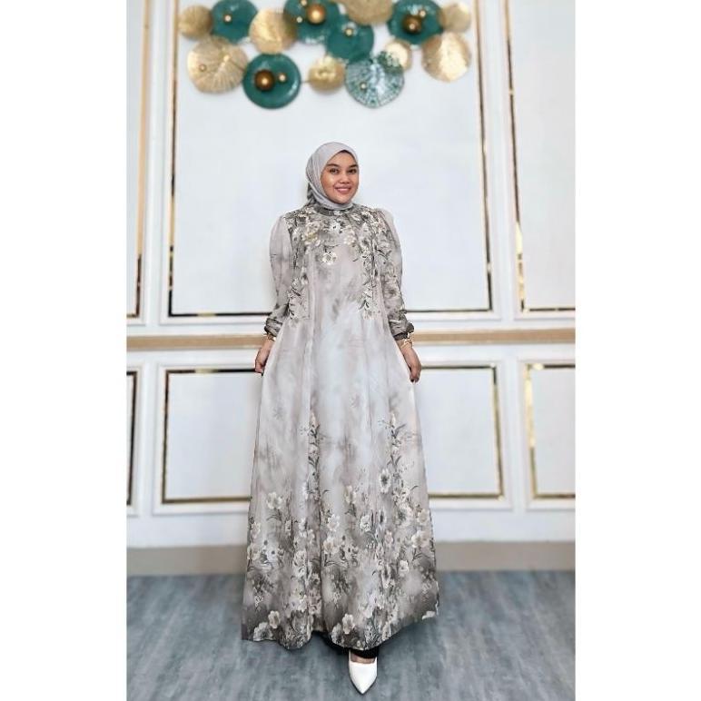 DISKON GAMIS ONE SET HIJAB CERUTY BABY DOLL/GAMIS HIJAB TERBARU/GAMIS MUSLIMAH ONE SET HIJAB