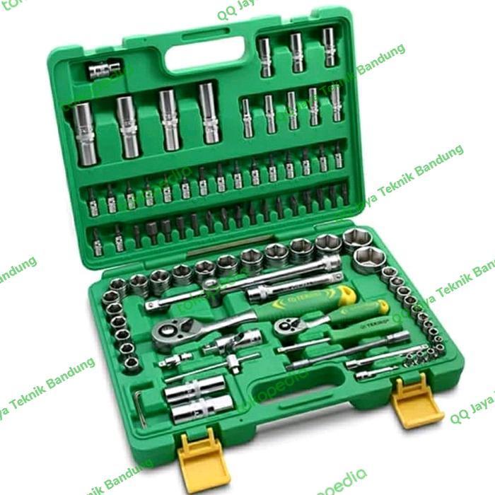 TEKIRO SOCKET SET 94 PC - Kunci sok set 1/4 dan 1/2 inchi