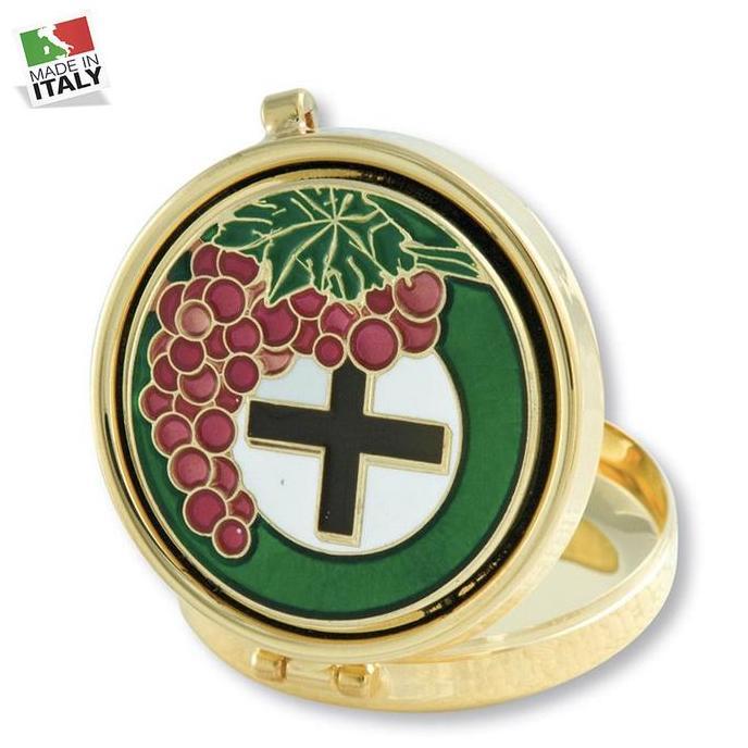 {{{{{{] Aneka Piksis Wadah Tempat Hosti Alta Peltro Classic Lapisan Emas Baja Kecil Besar Made in It