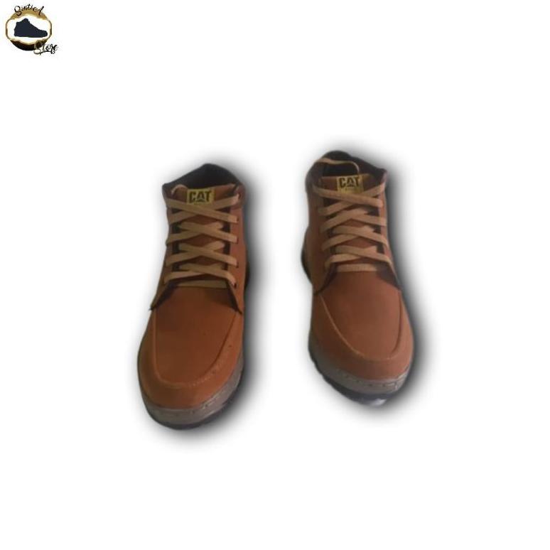 Awet Sepatu Kerja Pria Boot Coklat Muda Uk 39-43