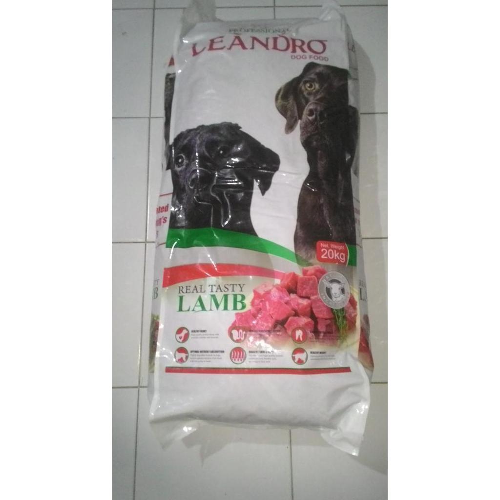 Makanan anjing Leandro rasa lamb 20kg