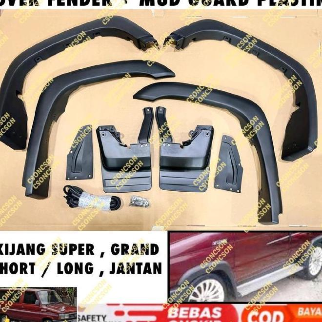 Over Fender Grand Kijang Super Jantan Extra Long Short Plastik Baut